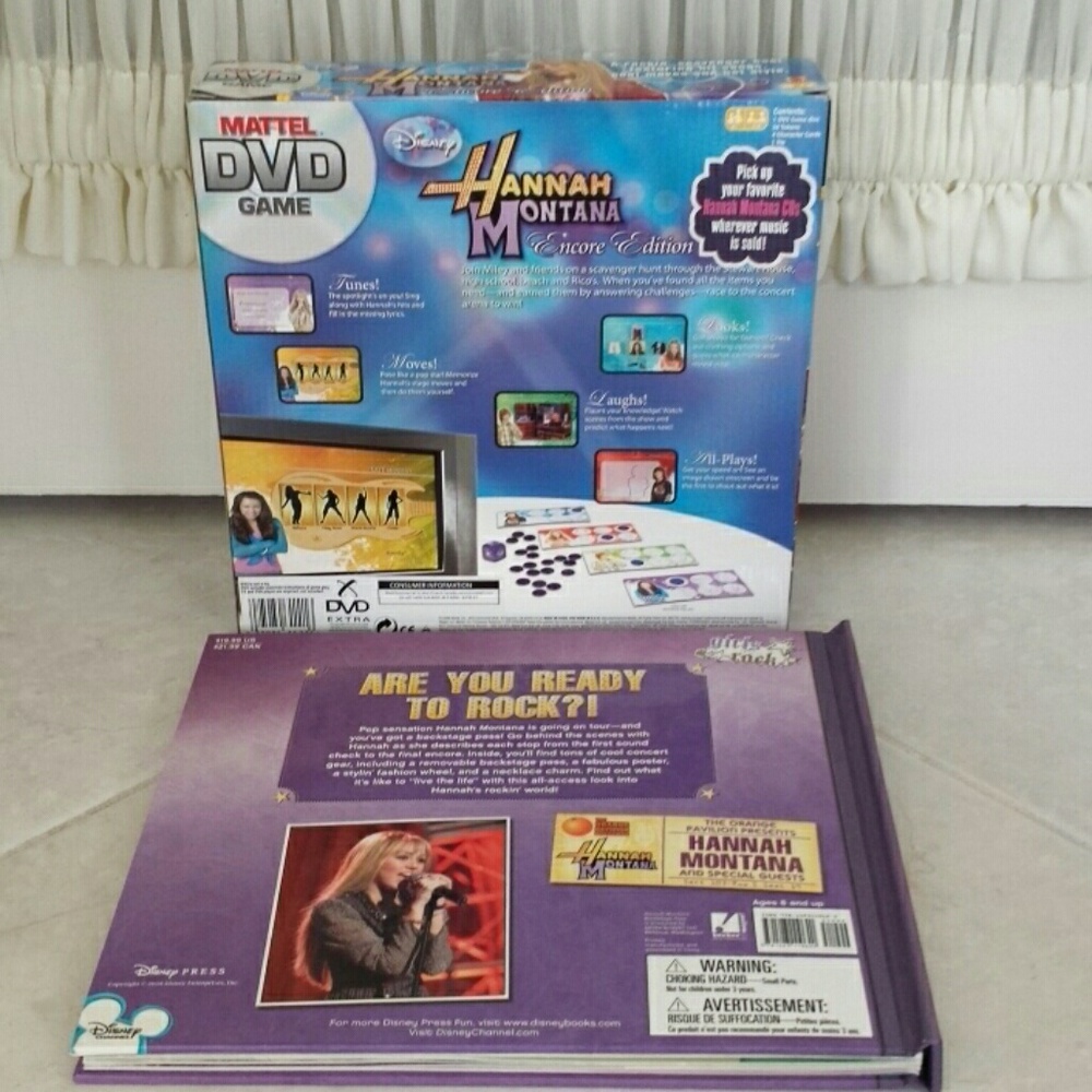 Hannah Montana hardback book and game - Picture 2 of 9
